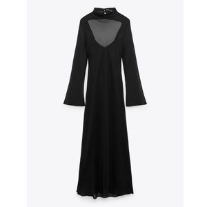 Zara Semi sheer flowy dress